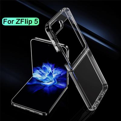 For Samsung Galaxy Z Flip 5 Transparent Case Protective Cover Shockproof Bumper Case Clear Folding Cover for Z Flip5 5G