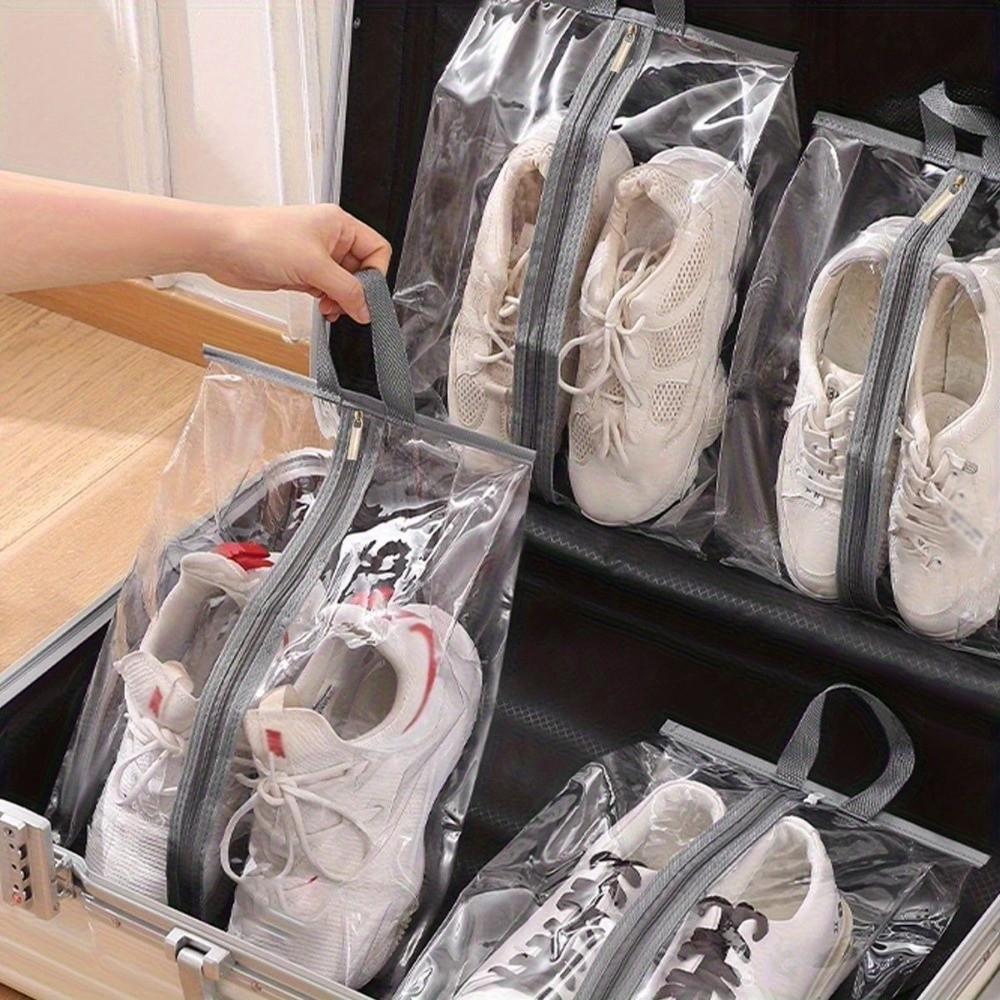 Tragbare Wasserdichte Schuhaufbewahrungstasche Transparenter Feuchtigkeitsgeschützter Schuhorganisator Reiseaufbewahrung Staubdichte Schuhtasche