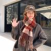 Fleece-Like Cashmere Scarf High-End Women's Autumn Winter Thickened Versatile Shawl Neck Warmer