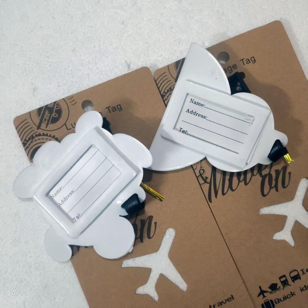 Cute Silicone Travel Luggage Tag Penguin Hippo Portable Suitcase ID Address Holder Cartoon Animal Reusable Baggage Tag