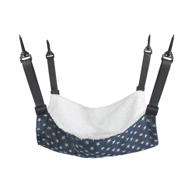 Adjustable Cat Bed Hammock with Breathable Velvet and Hanging Nest Toy