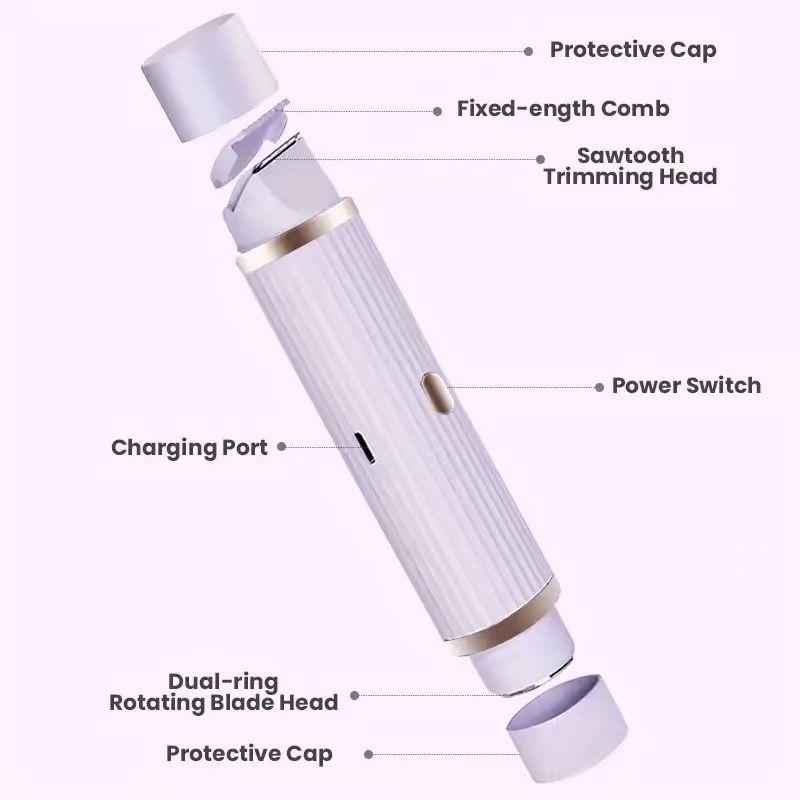 Xiaomi Electric Shaver, Portable Hair Removal Device, Rechargeable Electric Shaver, Painless 2-in-1 Dual Head Shaver