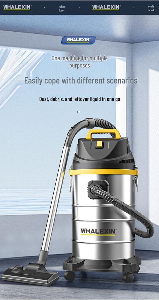 JingSen German Vacuum Cleaner: Dual-Use Wet/Dry & Large Suction for Household and Industrial Cleaning