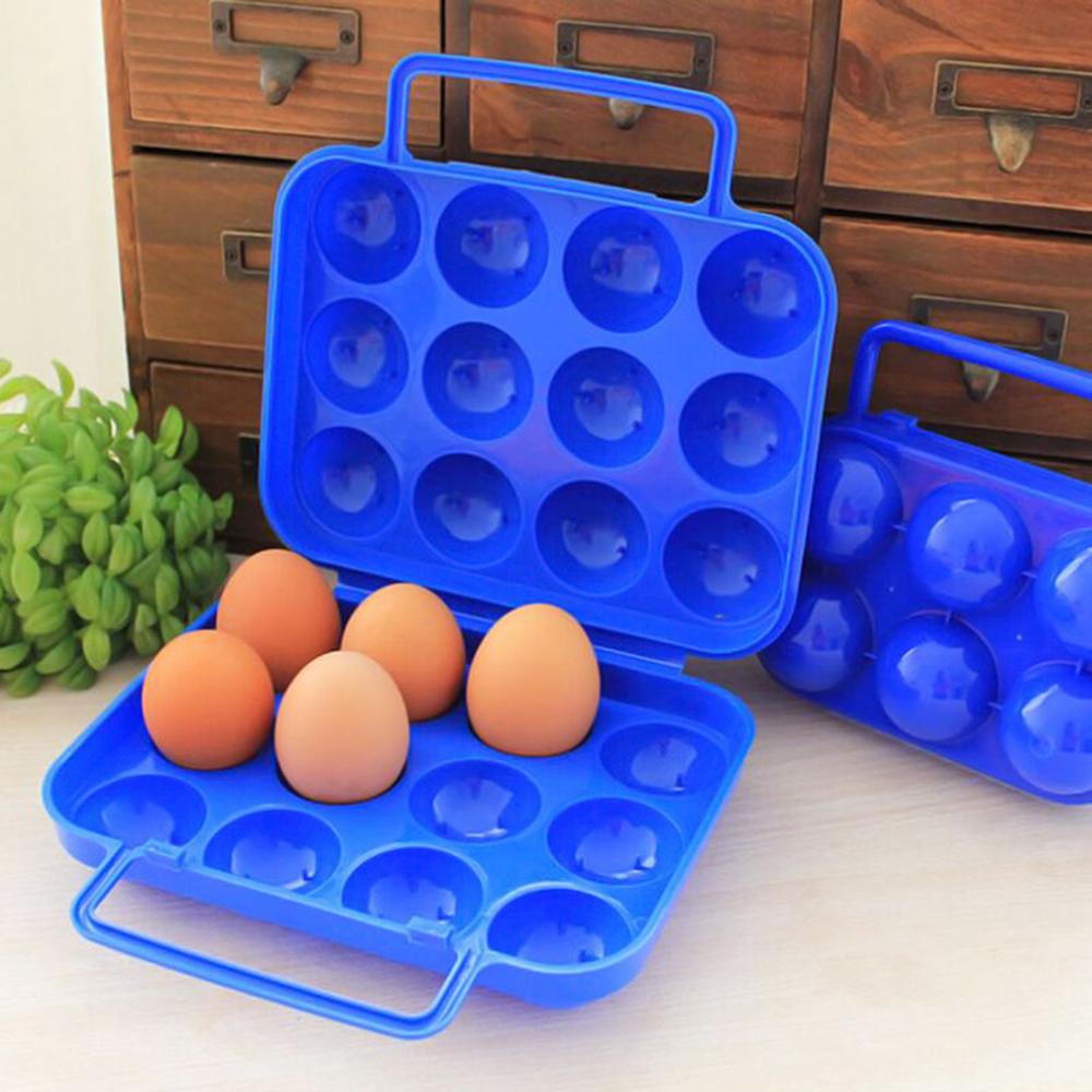 BBQ Supply Picnic Tool Plastic Egg Container Egg Box Holder Carrier
