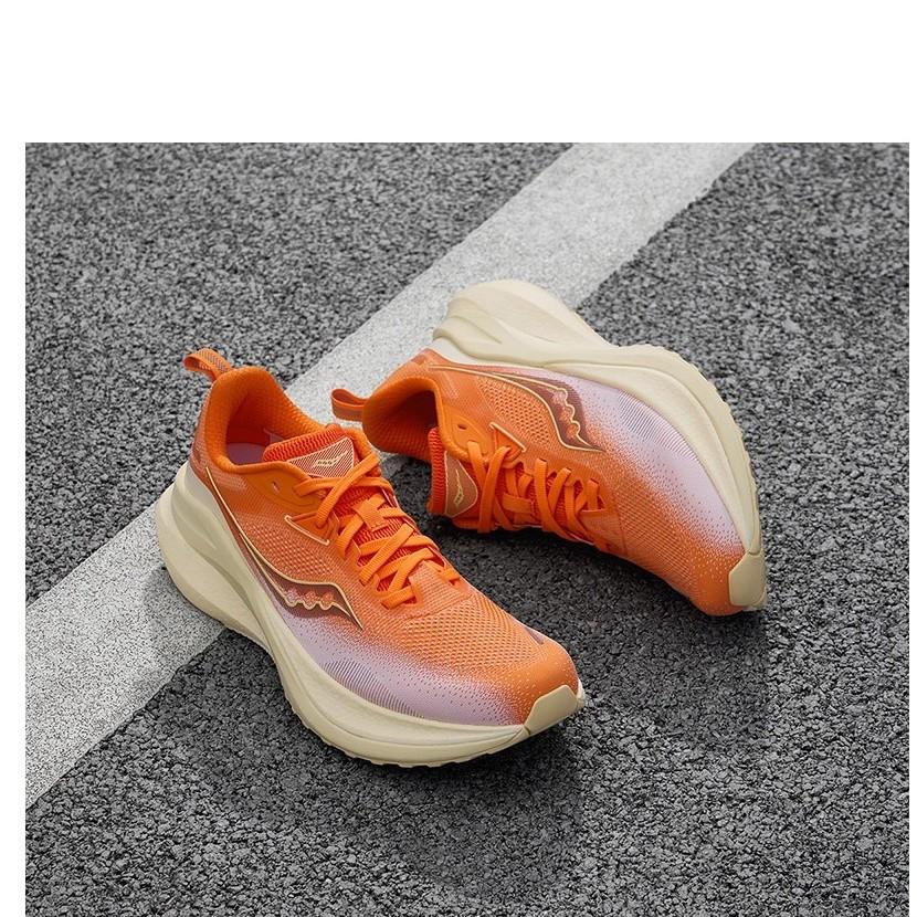 Saucony Wear-Resistant Low-Top Running Shoes Unisex Orange Beige - S28225-6