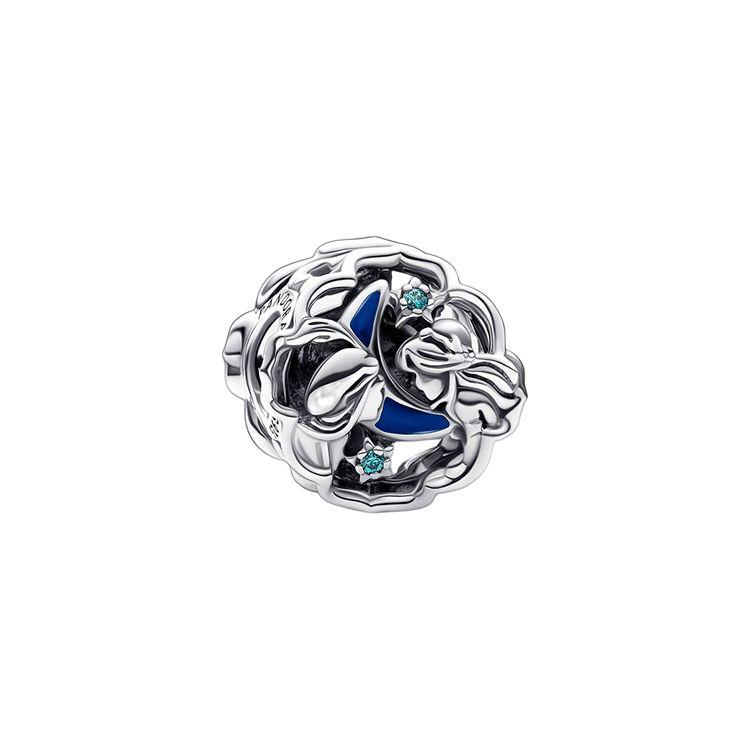 Pandora Disney Aladdin Jasmine Genie Night Light 925 Silver Charm Women charm 792349C01 Box,F,Silver
