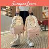 Cute Dog Print Backpack For Teens With Large Capacity And Nylon Material For Daily Use