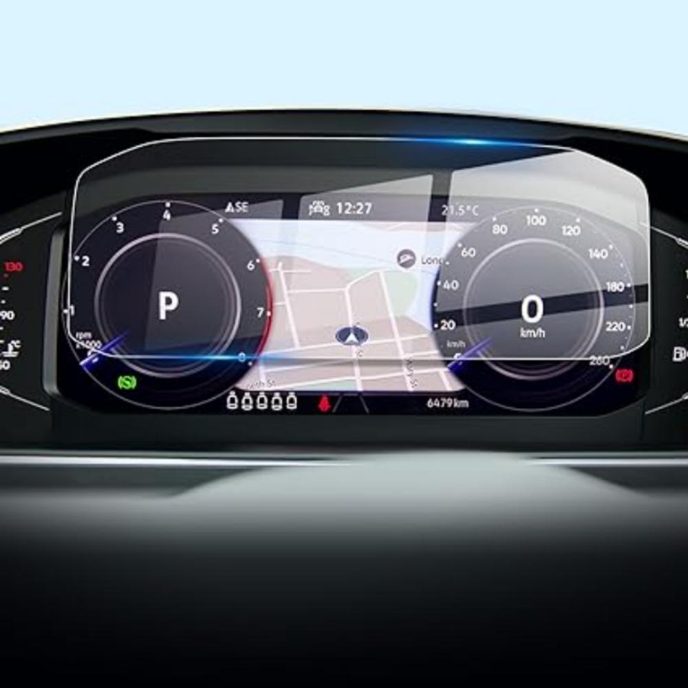 12 Inch Car Navigation Screen Protector For Volkswagen Atlas 2024 Tempered Glass 9H Hardness Scratch Resistant Protective Film