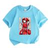 Kids Boys Girls 100% Cotton Crew Neck Short Sleeve T-Shirt, Cool Super Hero Amazing Letter Print Casual Soft Tees for Daily Wear Summer Holiday Activi