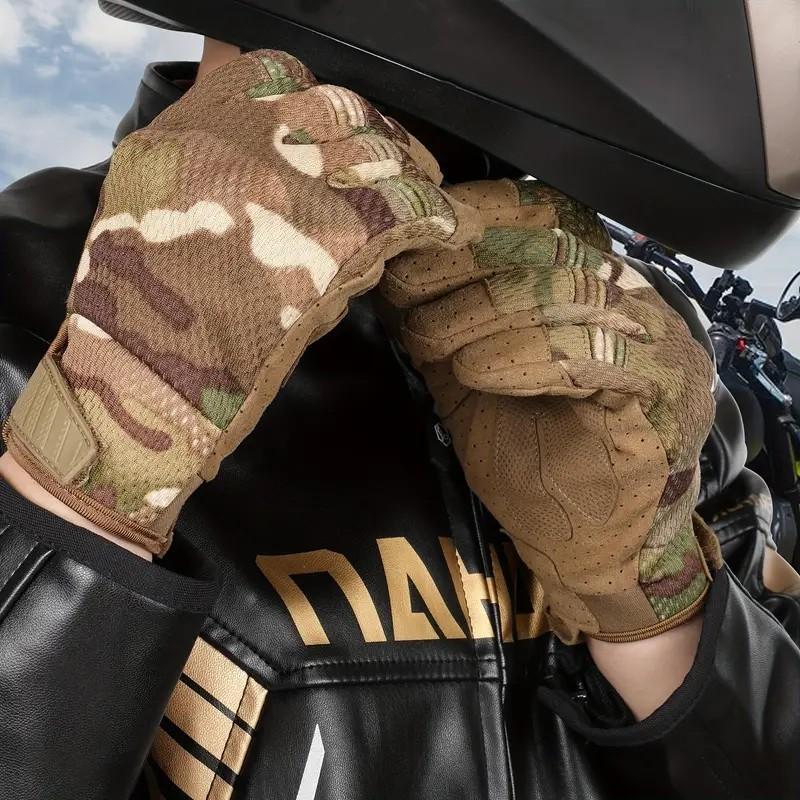 Touch Screen Gloves Men Camouflage Paintball Shooting Airsoft Combat Hunting Shock-proof Full Finger Bicycle Gloves
