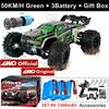1:16 80km/h Brushless Rc Drift Car With Led Lights Electric High Speed Racing Remote Control Monster Truck For Kids Adults