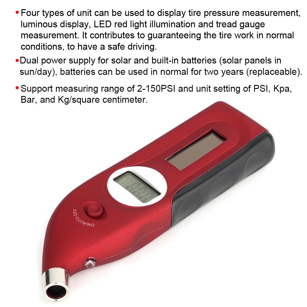 Mini Digital LCD Display Car Tire Diagnostic Calibrator Pressure Gauge Tool