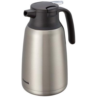 Peacock Insulated Pot 1.5 Liters Vacuum Insulation Heat Retention Cold Water Server Compact Large Capacity Easy Clean Stainless Steel 1.5L Tabletop XA