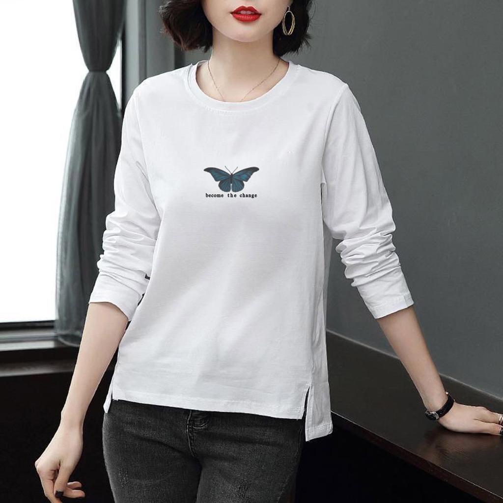 Fashion Women Casual Long Sleeve Printed  Blouse Ladies T-Shirt Tops