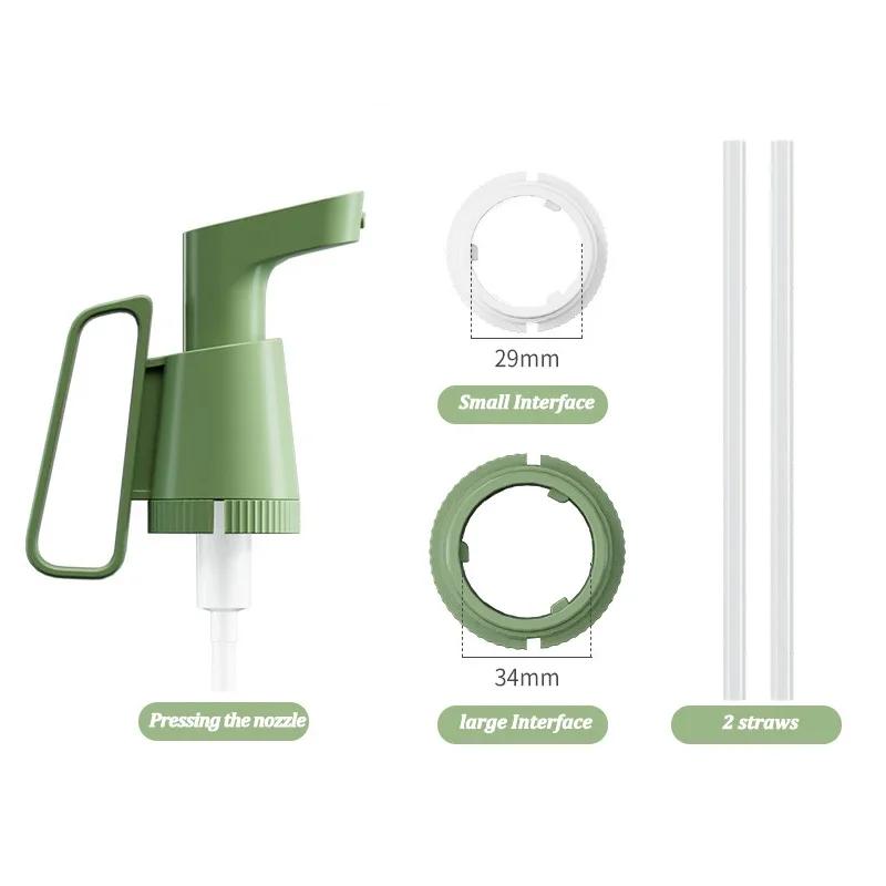 2025 Hot Seal Dispenser Pump with Handle for Tomato Oyster Sauce Press Household Ketchup Vinegar Syrup Bottle Pressure Nozzl