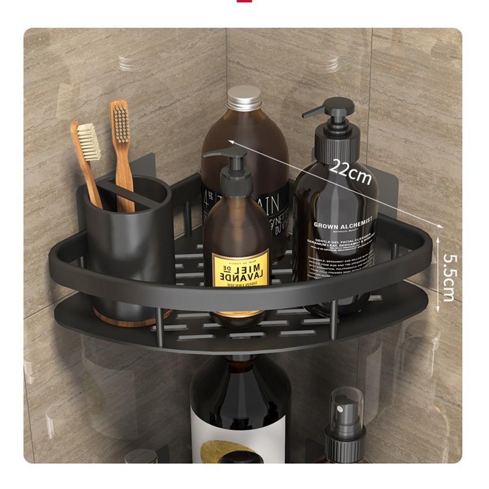 Bathroom Shelves No-drill Corner Shelf Shower Storage Rack Holder Toilet Organizer Bathroom Accessories