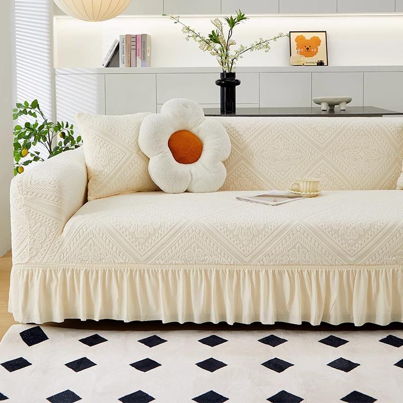 Skirt Sofa Cover New Anti Cat Claw All Inclusive Universal Cover All Seasons Dustproof Elastic Protective Cover