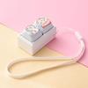 Cute Cartoon Fidget Keycap Keychains Adorable Animal Patterns For Bag Decor Office Stress Relief