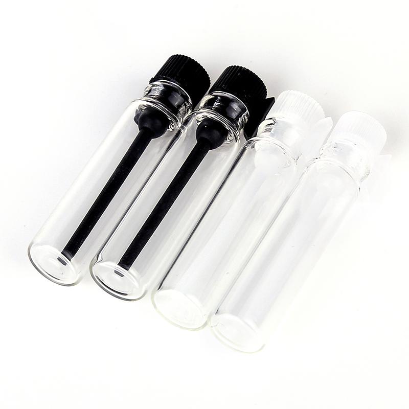 100 Stück 1ml 2ml 3ml Mini Parfümflasche Leer Ätherisches Öl Probenfläschchen Labor Flüssigkeit Duft Reagenzglas Probierflasche