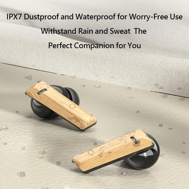 Wireless Long Battery Life Earbuds Simulated Log Bluetooth 5.3 Headset Touch Control Support Emergency Phone Charging