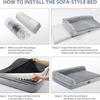 Xiaomi Pet Mats Dog Bed Sofa Waterproof Removable Washable Cover Non-slip Base for Small Medium Large Dogs Cats All Season Pet Supplies