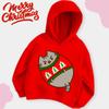 Autumn and Winter Children's Christmas Hoodie Sweatshirt Cartoon Cute Cat Pullover Girls and Boys Warm Clothes Christmas Clothin