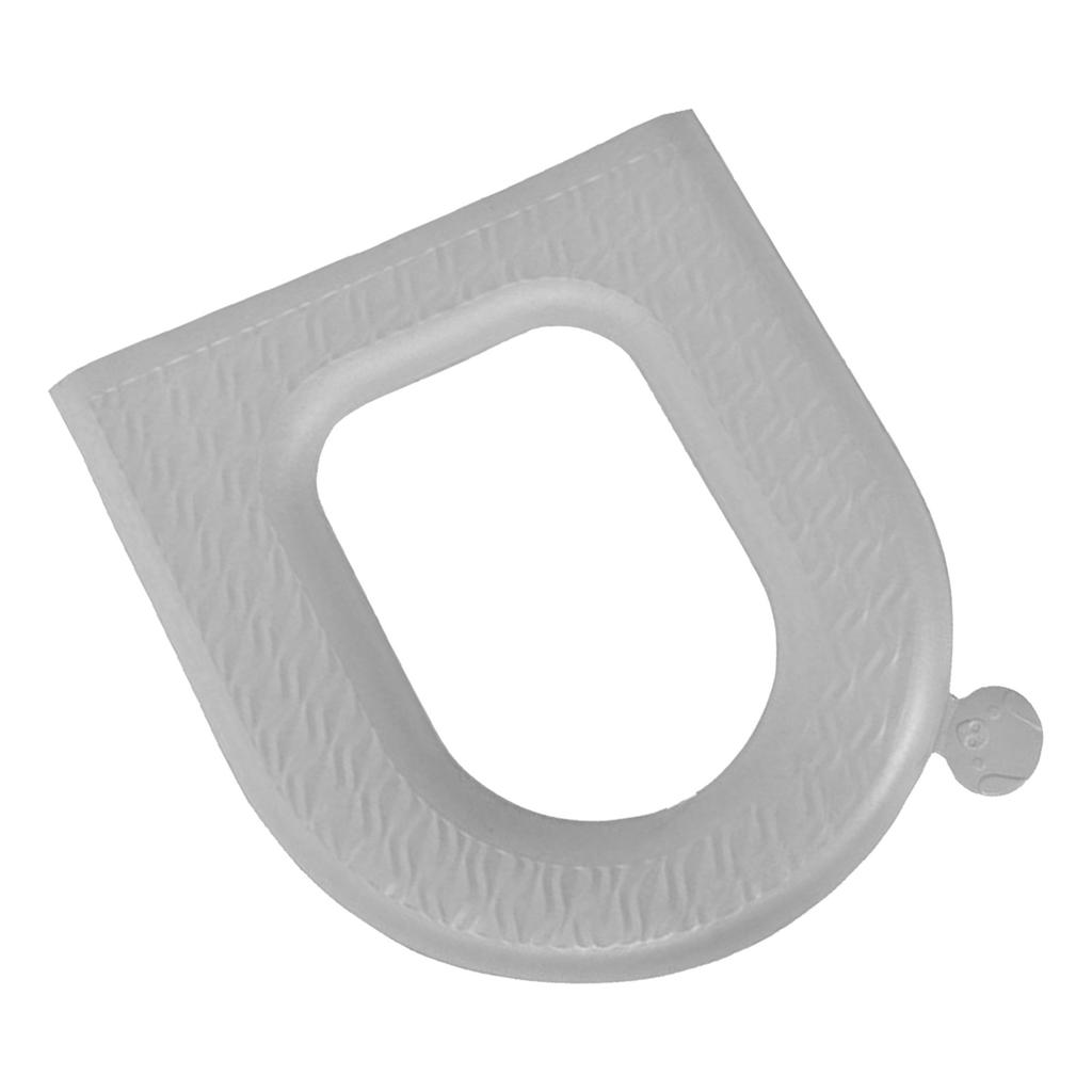 Toilet Seat Cover Pad Grey Cover Cushion with Handle Waterproof EVA Thickened Comfort Quick Dry