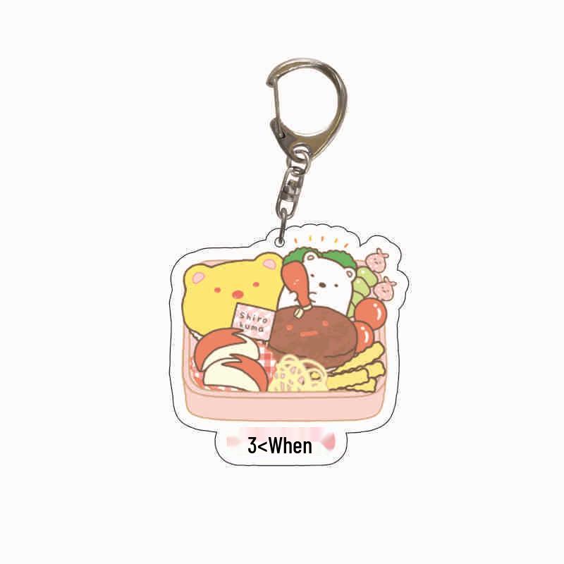 Acrylic Keychain: Japanese San-X Corner Creatures Anime Pendant for Backpack