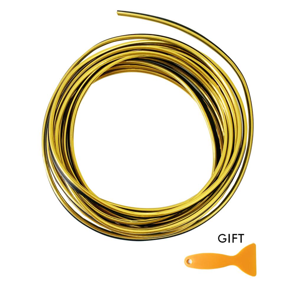 Car Interior Moulding Trim Strip PVC Car Vent Decoration Strip Fake Carbon Fibe Intake Grille Decorative Line for Car Dashboard