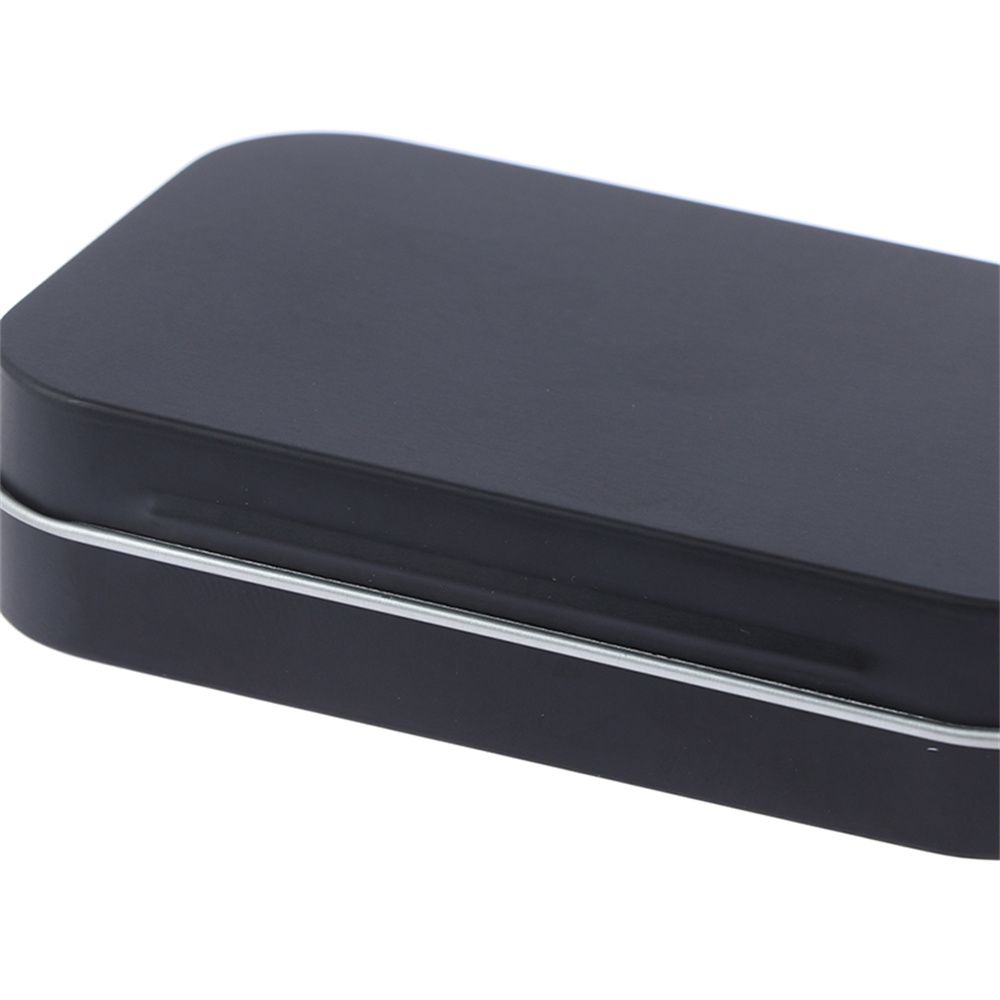 Kit de Supraviețuire Bijuterii Organizator Monede Negru Cutie Metalică Golă Neagră Cutie de Depozitare Cutie Bomboane Etui Carduri