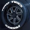 TOYO TIRES PROXES Universale 3D Auto Impermeabile Adesivo per Pneumatici Ruota Auto Gomma Lettere Unite Decalcomanie Accessori
