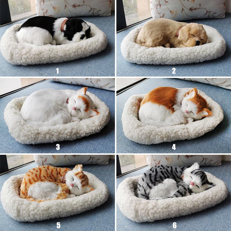 Pisică Respiratoare Model Pisică Ornamente Câine Adormit de Pluș Ornamente Decorațiuni Casă Accesorii Fotografie Meșteșuguri En-Gros