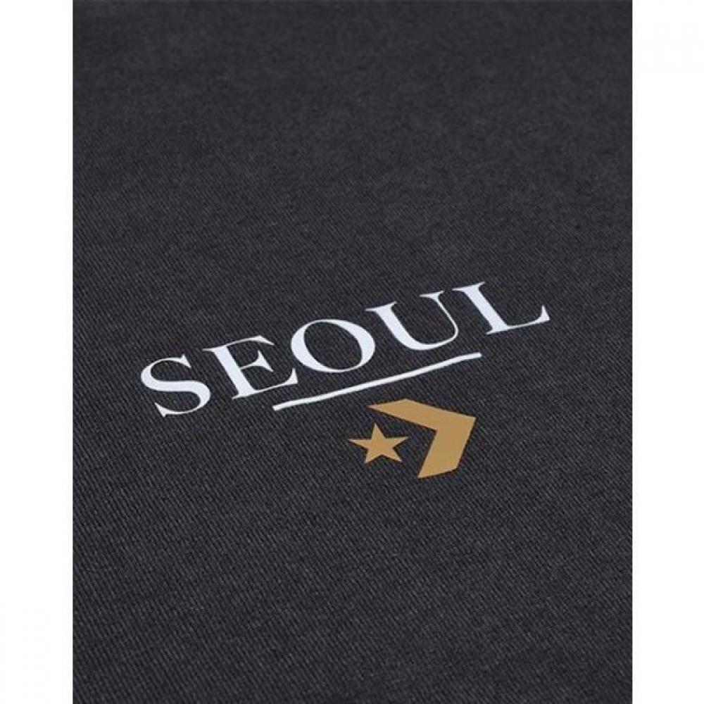 Converse Seoul CiTy Graphic T shirT Dark maTTer Mch647 Gda