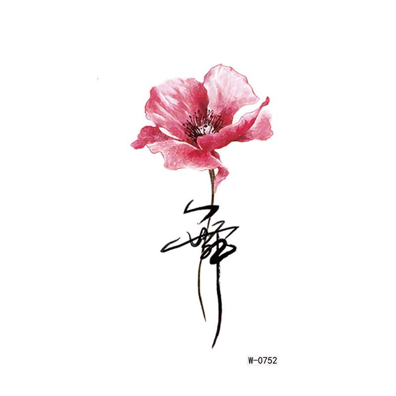 Beauty Sticker Cartoon Tattoo Sticker Temporary Waterproof Animation Flower Personalized Flower Arm Tattoo Sticker