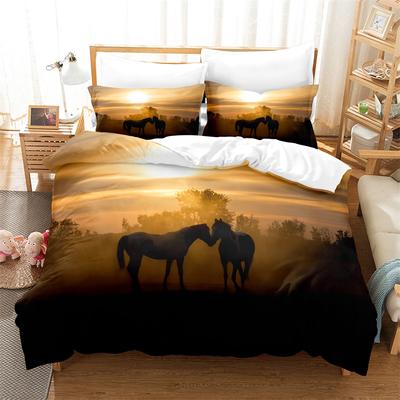 Fine Horse Bedding Set Duvet Cover Set 3d Bedding Digital Printing Bed Linen Queen Size Bedding Set Fashion Design