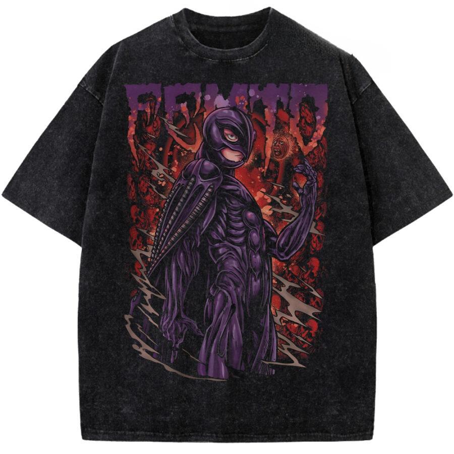 

Guts Print Tshirt Berserk Anime Clothing Men Women Short Sleeve Cotton Tshirts Vintage Washed Tee Harajuku Oversized T Shirt S