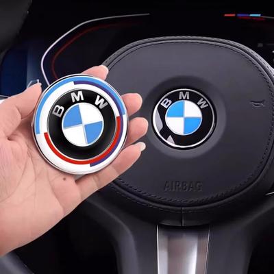 2025 Heiß 1 Stück 46mm Auto Lenkrad Abzeichen Emblem Aufkleber Für Alle Serien E36 E46 E53 E90 E60 E61 E93 E87 X1 X3 X5 X6 F30 F2