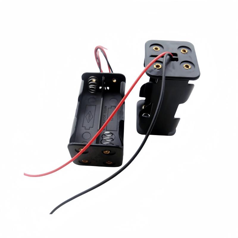 AAA Battery Holder, Back-to-Back, 4-Position with Lead Wires