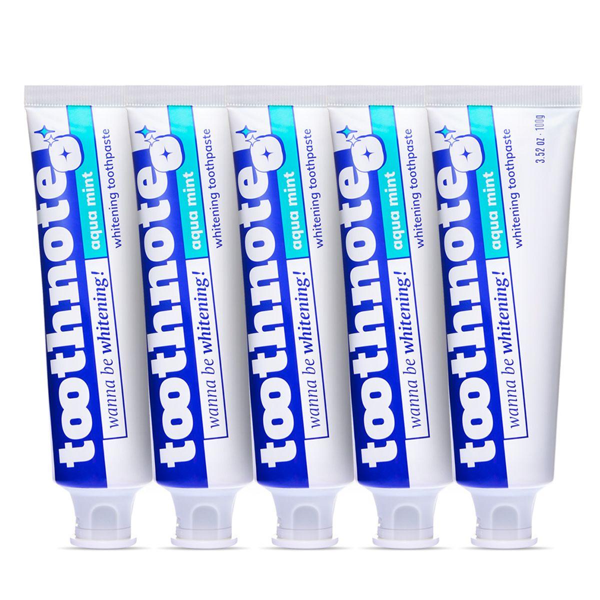 Aqua Mint Whitening Toothpaste 100g 5 packs