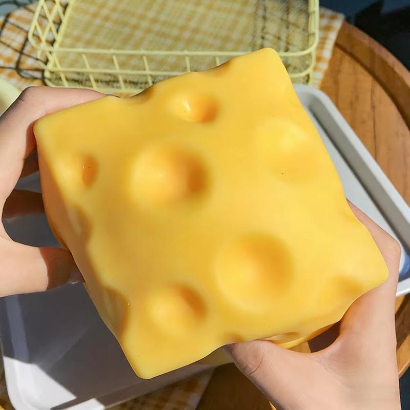Giocattolo Spremibile Formaggio Simulato Rimbalzo Lento Spremere Ufficio Decompressione Rimbalzo Lento Formaggio Spremere Ornamento Rilassare Decomprimere