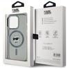 Karl Lagerfeld Klhmp15Xhlschk Iphone 15  Pro Max 6.7 Czarny/Black Hardcase Iml Metal Choupette Head Magsafe