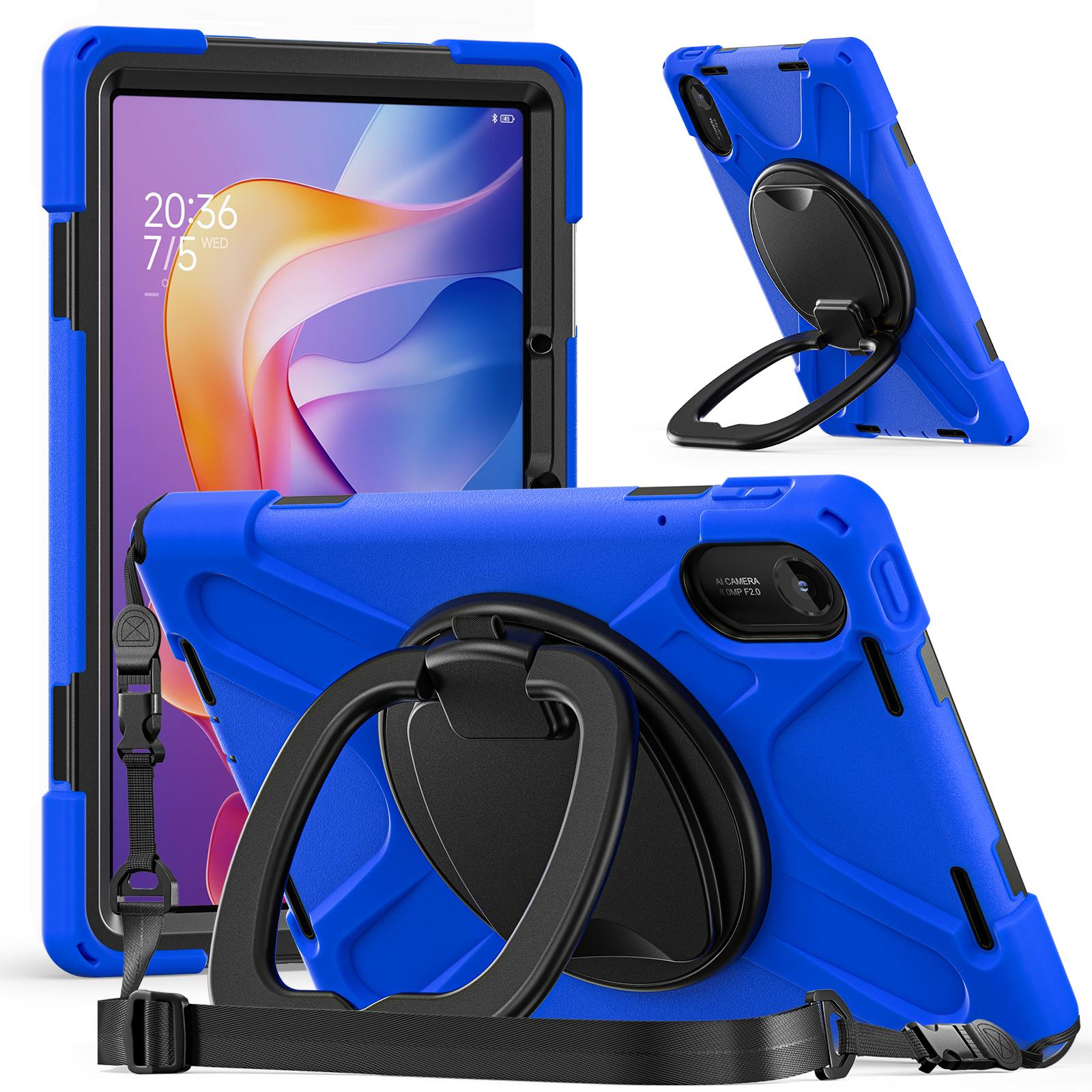 

Rotating Rugged Case For Xiaomi Redmi Pad 2 2025 11.0 25040RP0AG 25040RP0AI Hybrid Stand Cover With Handle Grip Shoulder Strap Redmi Pad 2 2025 синій