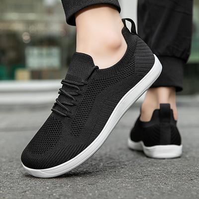 Schuhe mit breiter Spitze, niedrig geschnitten, zum Schnüren, Mesh-Schuhe, atmungsaktiv und leicht, Outdoor-Freizeit-Sportschuhe für Herren