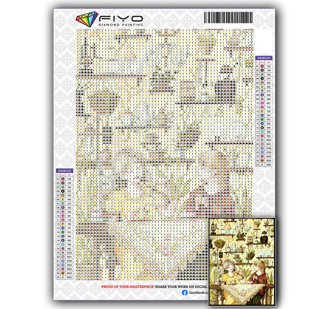 Diamond Painting Kit Maiden Girl 5D DIY Diamond Embroidery Portrait Pictures of Rhinestones Mosaic Decoration