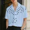 INCERUN Men's Summer Collared Button Up Printed Casual Shirts Tops Streetwear