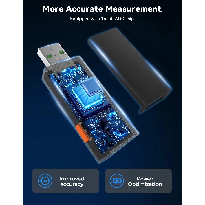 UT01U NEW USB Tester 4-30V 6.5A DC Voltage Meter Ammeter 0-195W Real Time Power Current Voltage Monitor Charging Capacity Tester