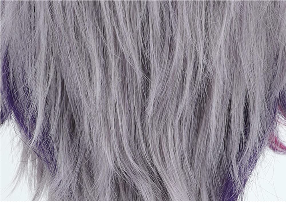 Fuwa Minato Cosplay Wig, Purple Loin Gradient, Heat-Resistant, Perfect for Halloween Costumes, Cosplay, and Photography (Type C)