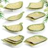 JINMEILI Melamine Imitation Bamboo Woven Plate