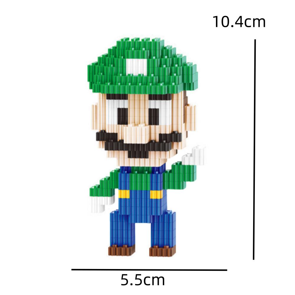 Building Blocks Particle Cartoon Kawai Desktop Ornaments Halloween Birthday Gifts Christmas Toys Cuddly Toy Dinosaur Puzzle