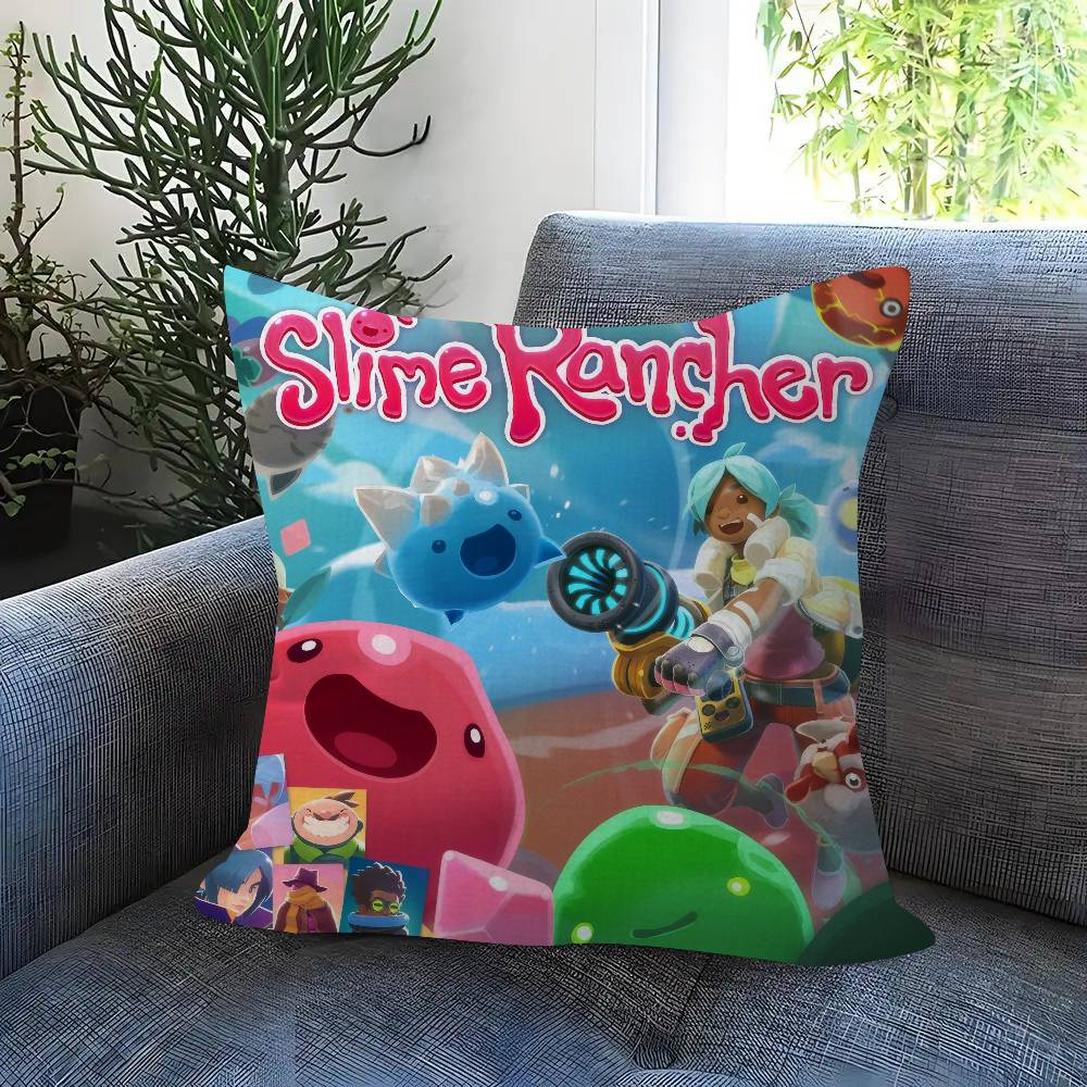 Game S-Slime Rancher 45*45Cm Cushion Cover Pillow Cover Decor Pillowcase Home Pillowcase For Couch Pillow